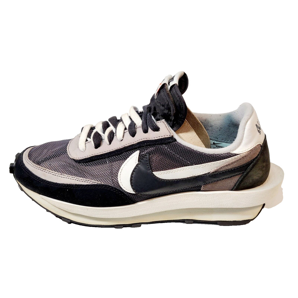 Nike sacai x LDWaffle 'Black' Men's Size 10 Athletic Running Shoes BV0073-001